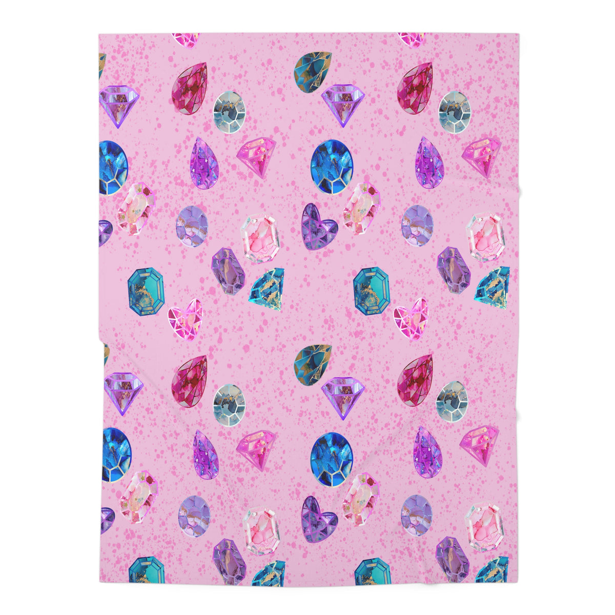 Pink Gems Baby Swaddle Blanket