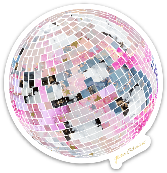 Disco Ball Sticker - Glitter Enthusiast