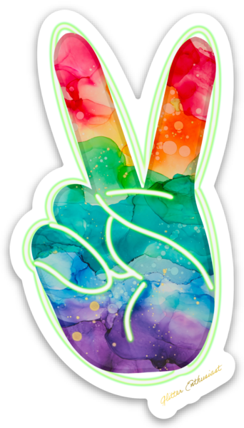 Rainbow Peace Sticker