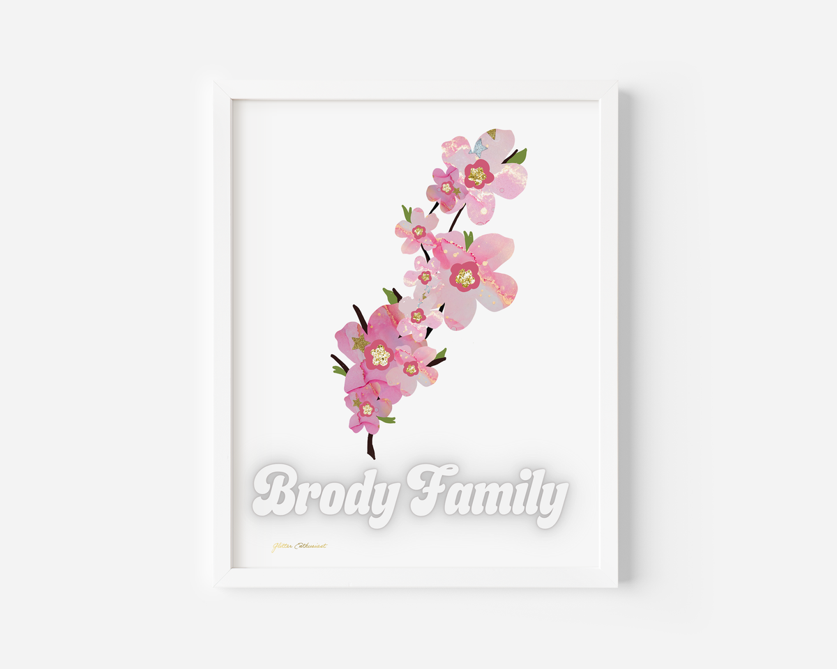 Personalized Wall Art - Cherry Blossom
