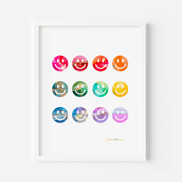 Happy Happies Print - Glitter Enthusiast