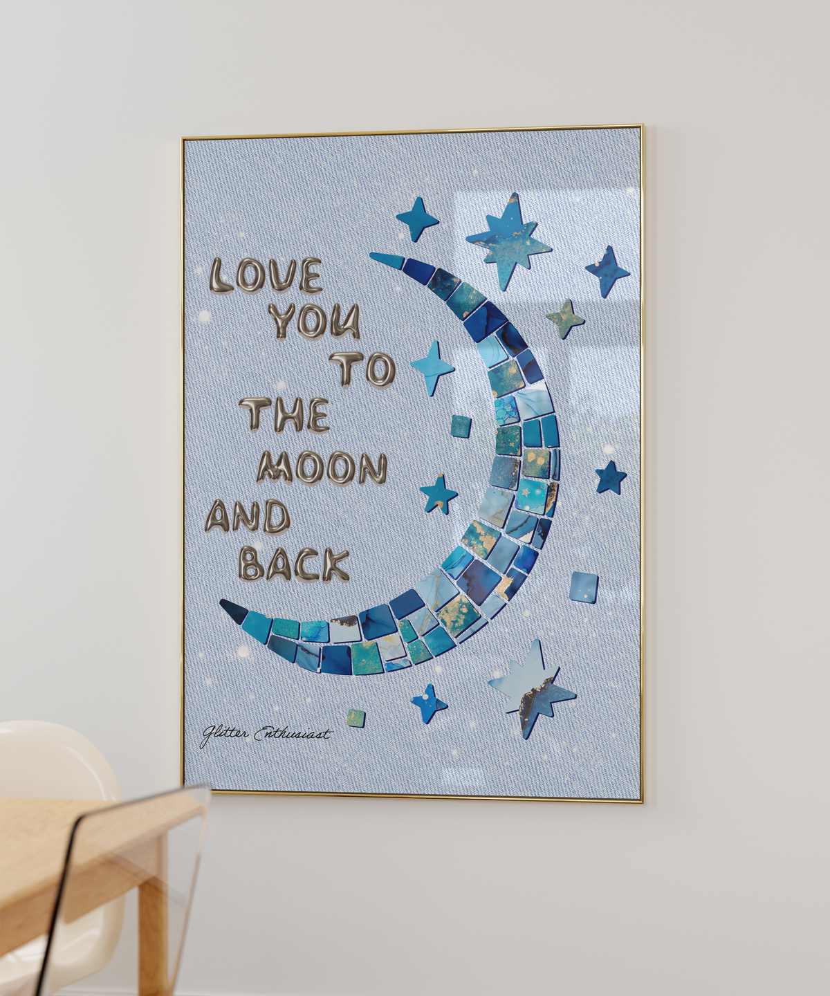 Love You To The Moon And Back Print