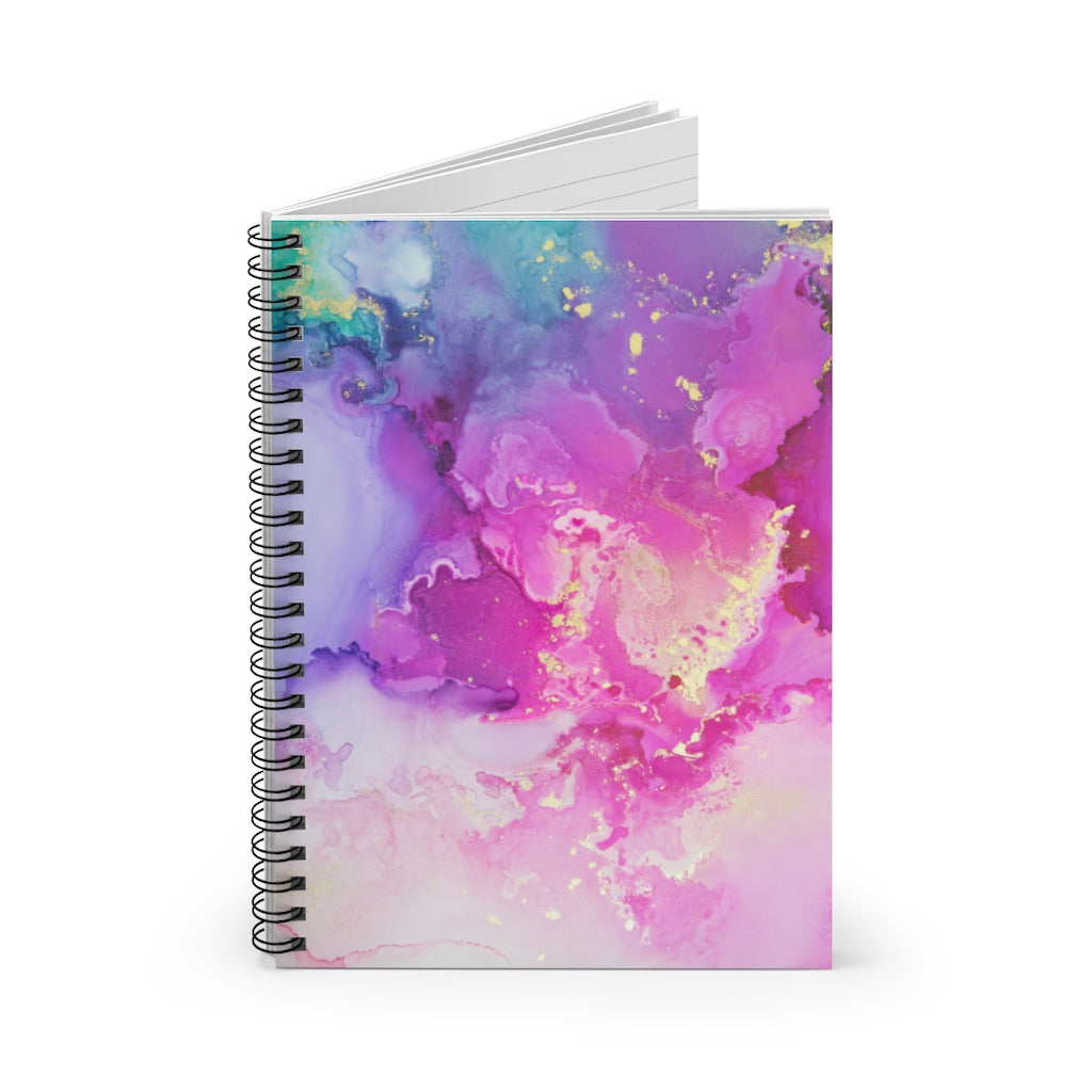 Desk Spiral Notebook - Hallie - Glitter Enthusiast