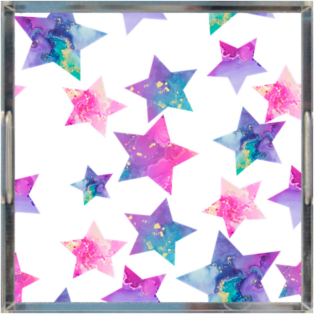 Trays Acrylic Tray - Hallie Star - Glitter Enthusiast