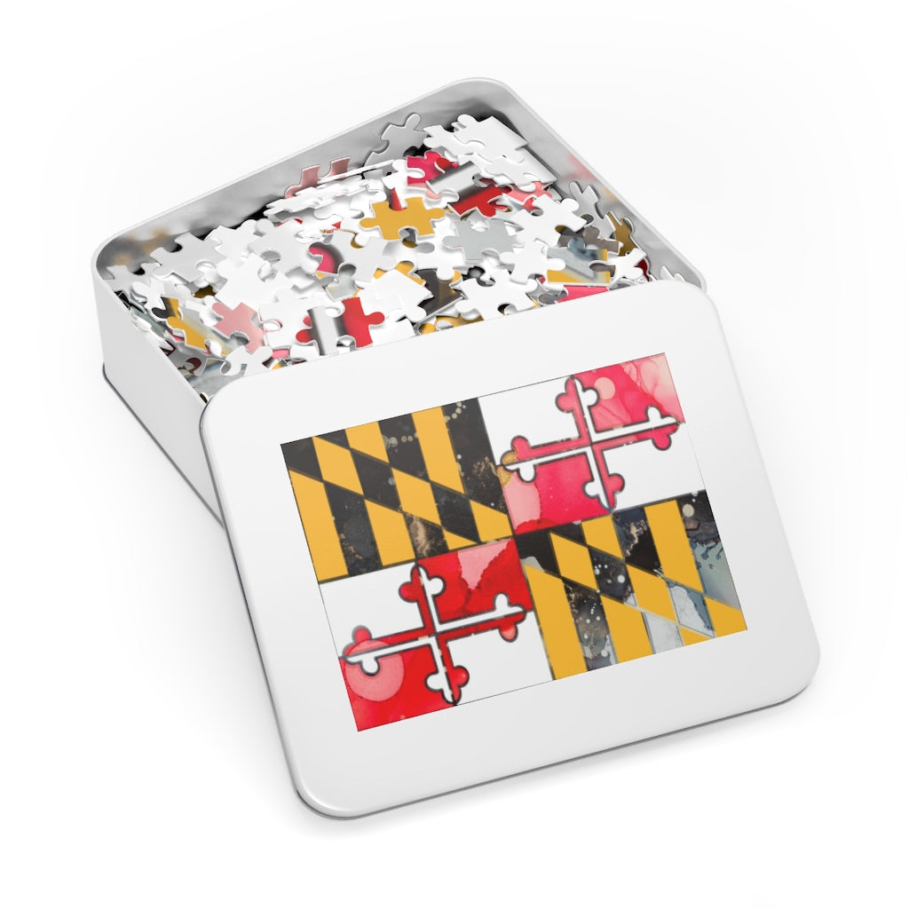 Maryland State Flag Jigsaw Puzzle (500 Piece)
