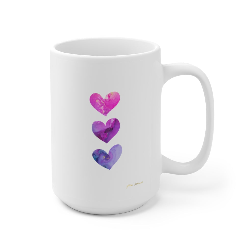 Hallie Heart 15oz Ceramic Mug