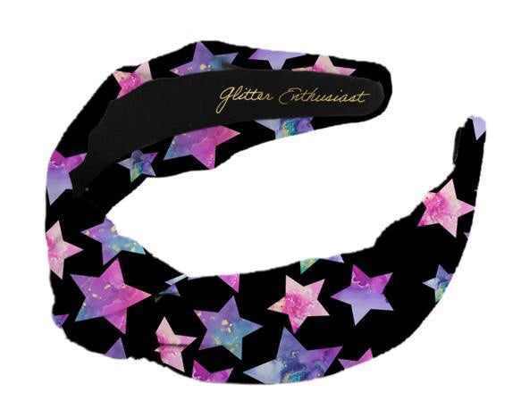 Adult Headbands Hallie Star Top Knot Headband - Glitter Enthusiast