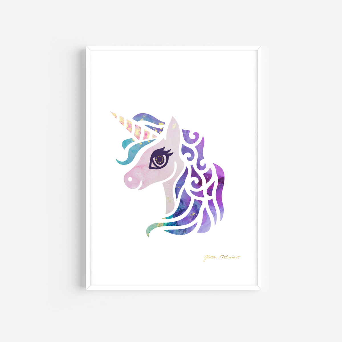 Pinkie Penelope Unicorn Print