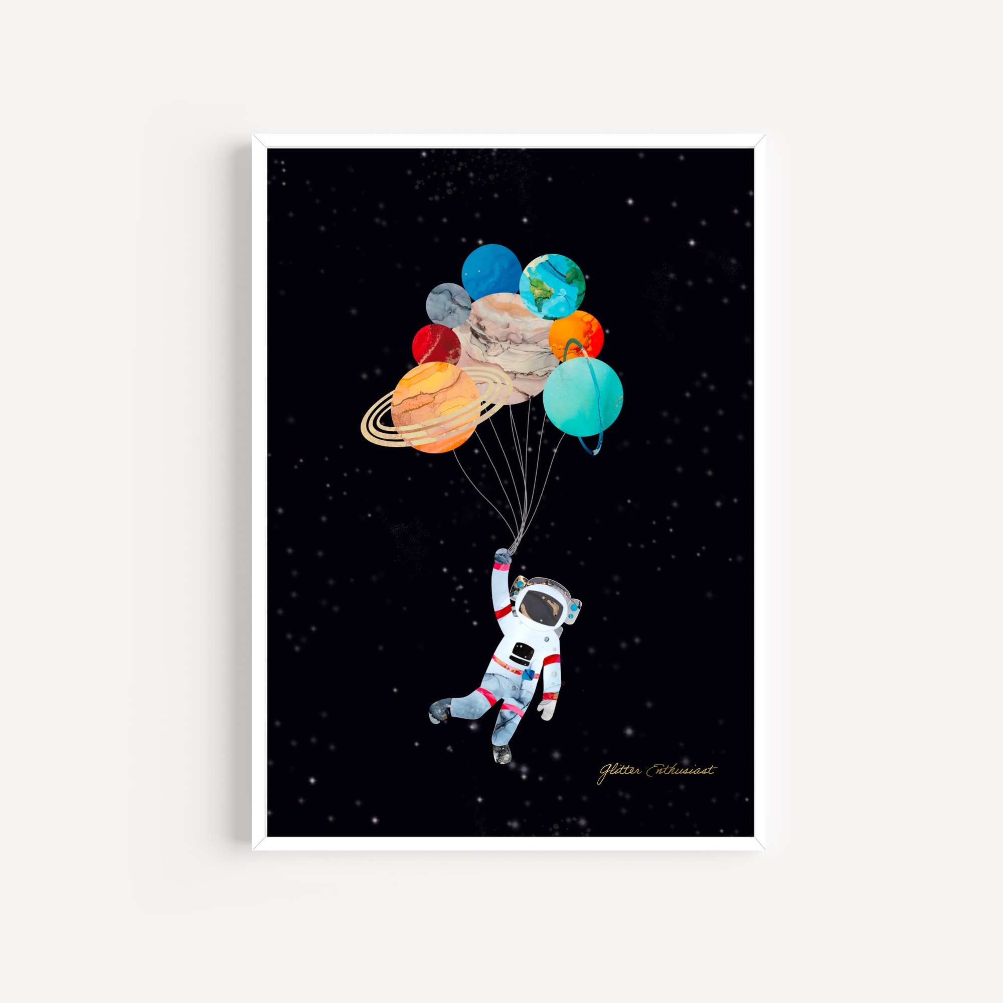 4 Pack of Space Prints