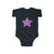 Infant Fine Jersey Bodysuit - Hallie Star Pink Purple