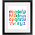 Framed Print - Rainbow ABC - Glitter Enthusiast