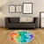 Home Decor Circular Beach Towel - Happy Rainbow - Glitter Enthusiast