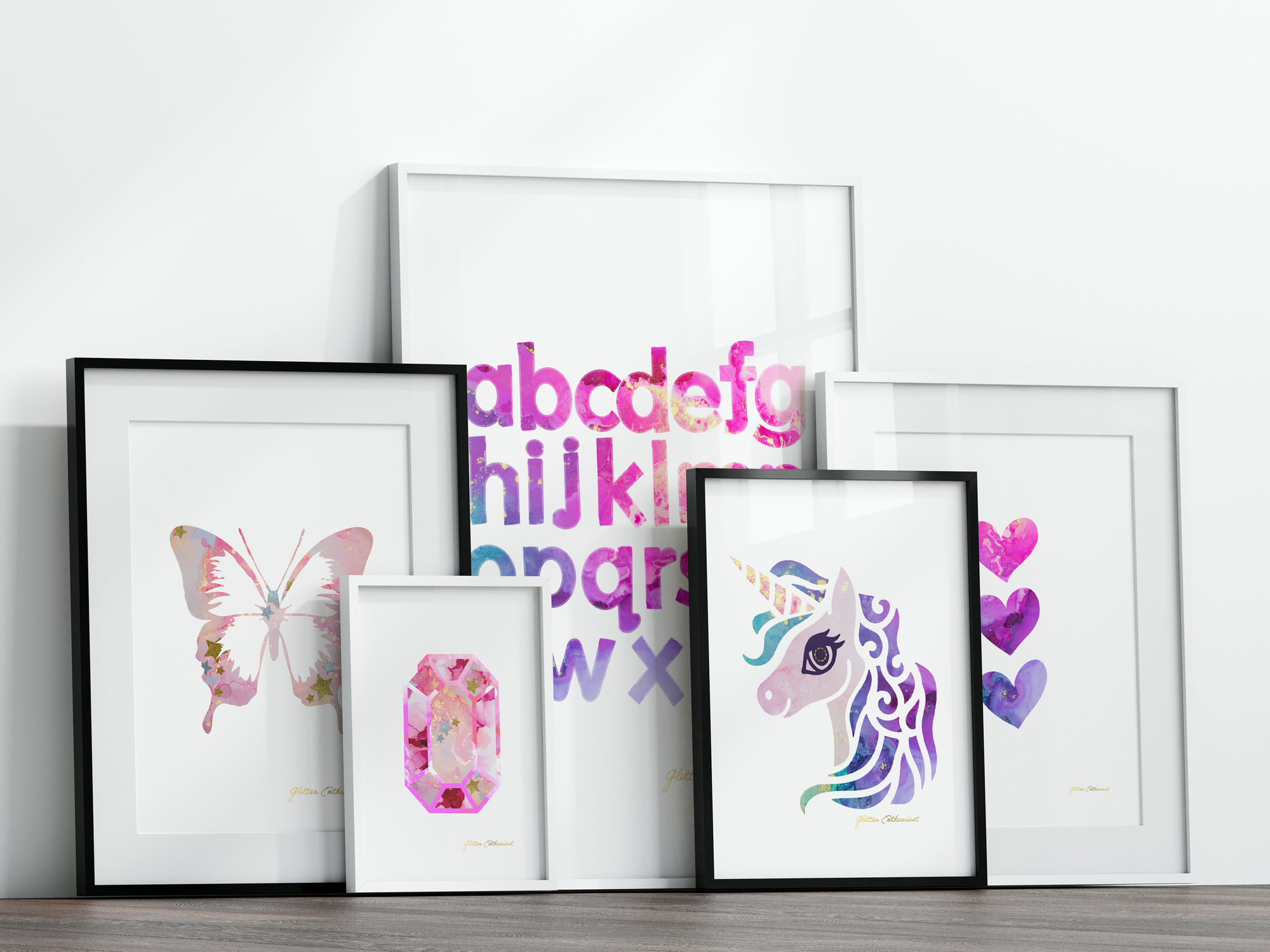 Pinkie Penelope Unicorn Print